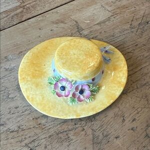 Vintage 1960s Crown China Staffordshire Miniature Hat – Bone China England